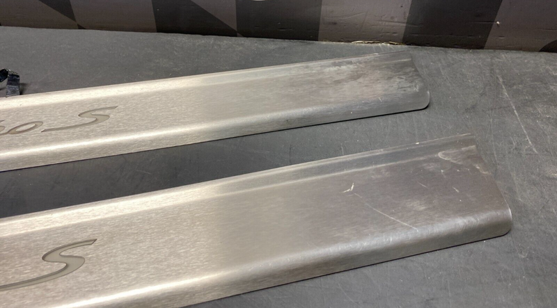 2012 PORSCHE 911 TURBO S 997.2 OEM STAINLESS TURBO S LIGHTED DOOR SILLS USED