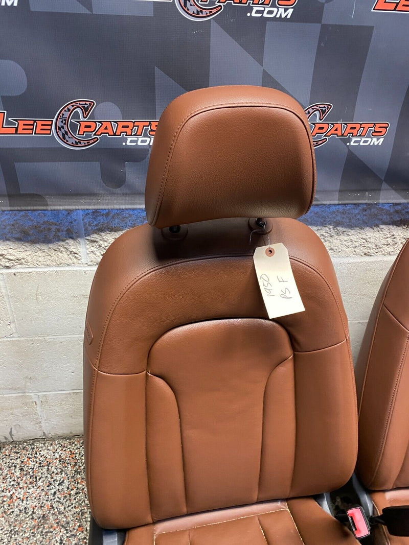2012 AUDI Q5 3.2 S LINE OEM FRONT REAR SEATS BROWN RARE NICE CONDITION!!