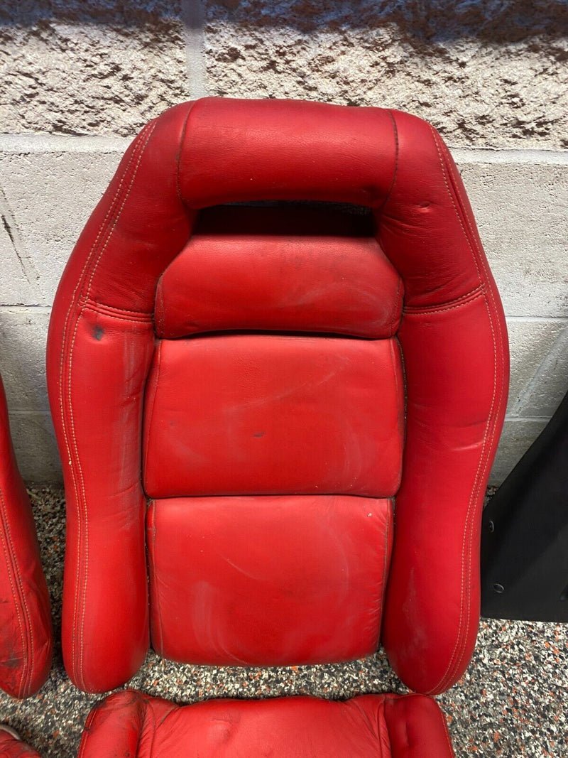 1996 DODGE VIPER RT/10 OEM SEAT FOAM WITH COVERS RED RECOVERED USED **READ**