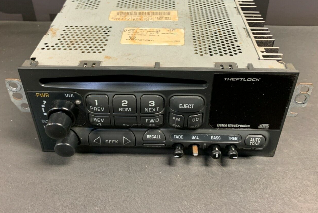 1997 CORVETTE C5 OEM RADIO STEREO HEAD UNIT 16201841 RADIO STEREO HEAD UNIT