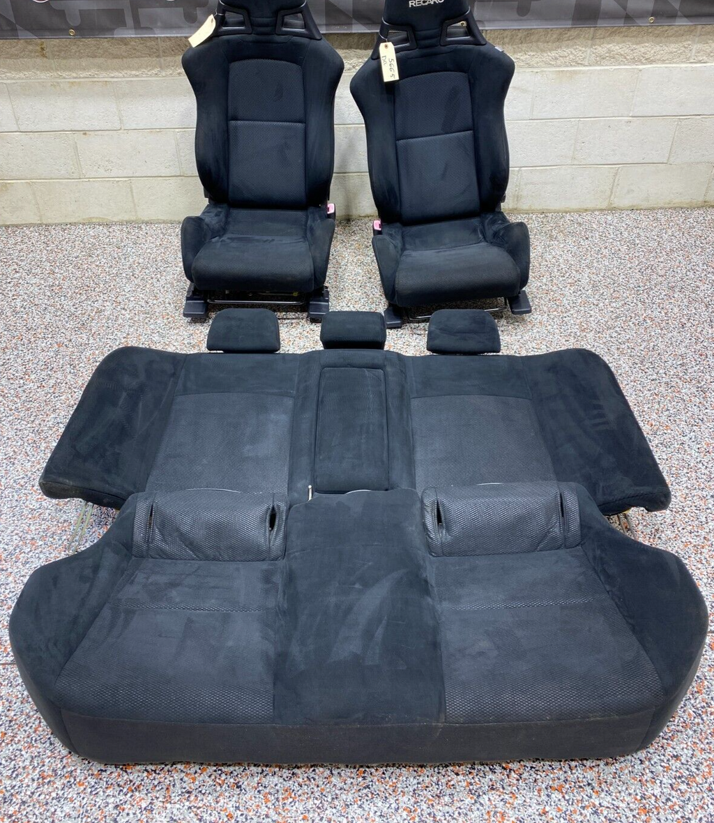 2008 MITSUBISHI EVOLUTION X EVO X OEM RECARO FRONT AND REAR SEAT SET NICE!! USED