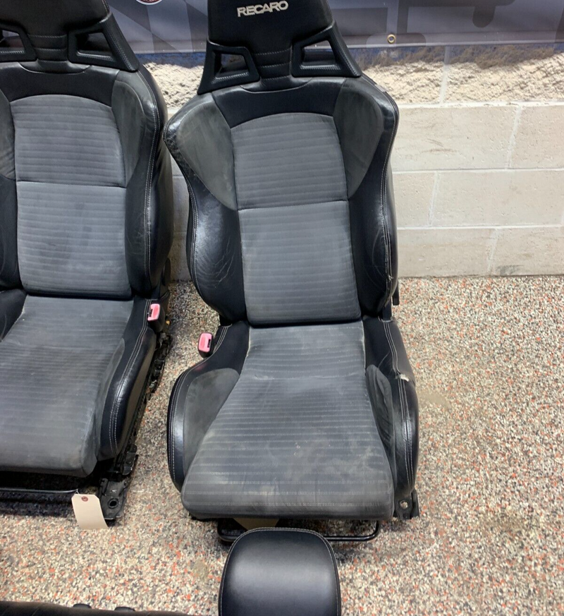 2008 MITSUBISHI EVOLUTION X EVO 10 FRONT REAR SEATS LEATHER SUEDE OEM USED