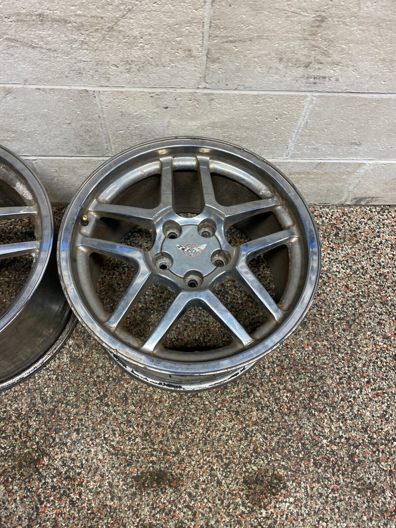 2001 CHEVY CORVETTE C5 Z06 SPEEDLINE RIMS WHEELS SET OF (4) USED NICE!! **READ**