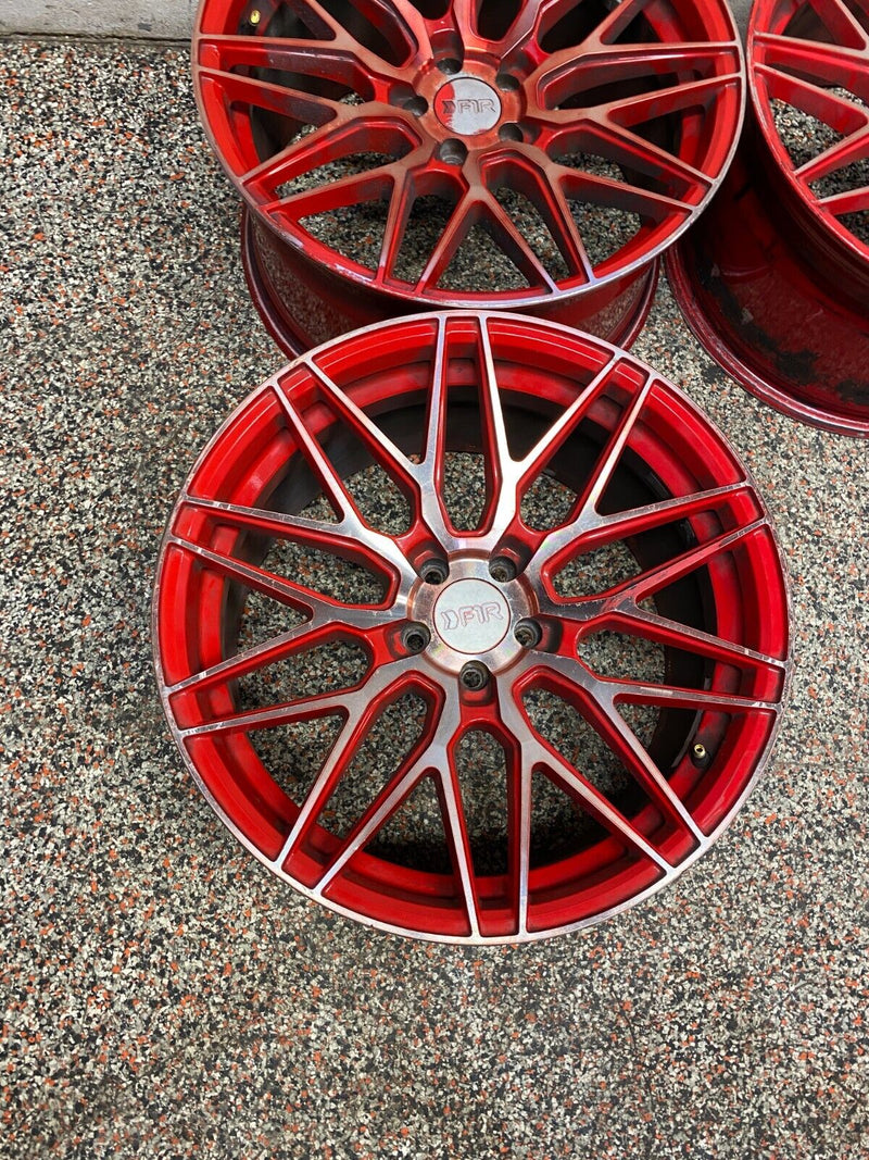 2010 CAMARO SS F1R WHEELS F103 CANDY RED 18x9.5  SET OF 4 USED