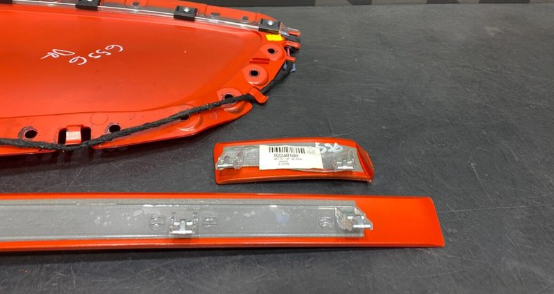 2010 CAMARO SS COUPE OEM ORANGE STITCHED DOOR PANEL ARM REST PAIR DR PS USED