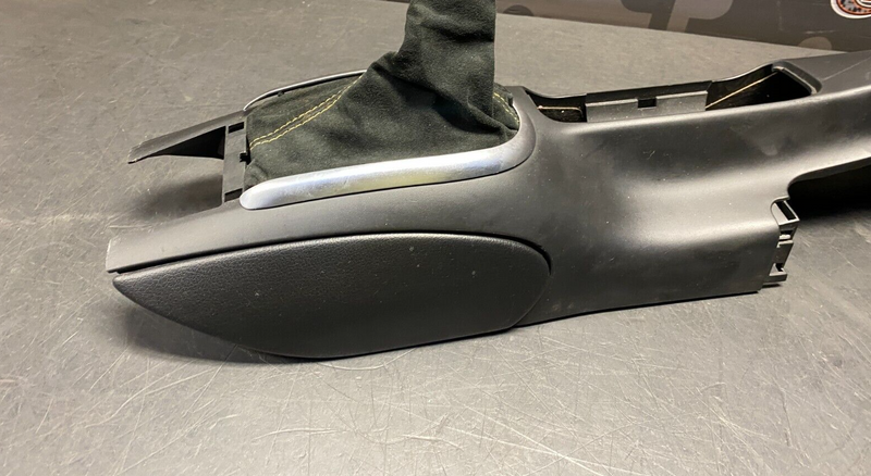 2004 PORSCHE 911 GT3 OEM CENTER CONSOLE ASSEMBLY WITH SHIFT BOOT YELLOW STITCH