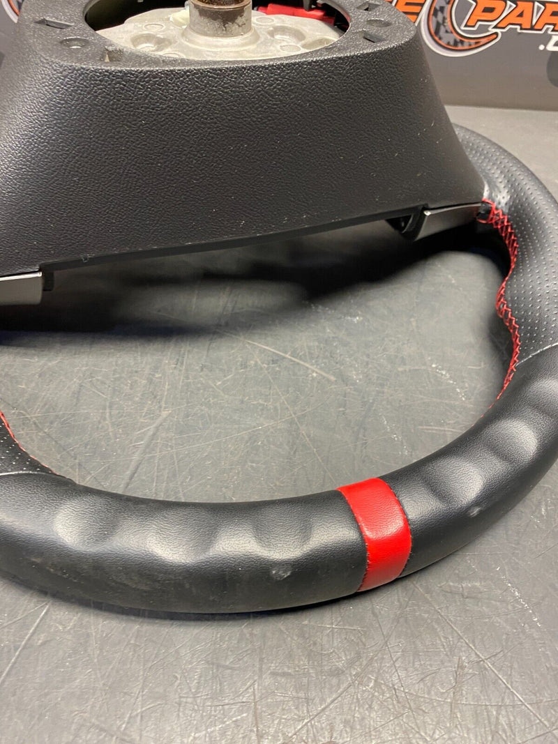 2005 CORVETTE C6 RESHAPED D SHAPE WITH GRIPS STEERING WHEEL RED STITCH USED