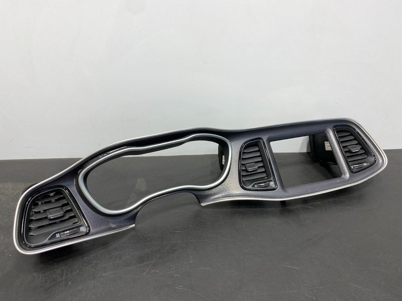 2016 DODGE CHALLENGER SCAT PACK SRT OEM GAUGE CLUSTER BEZEL SURROUND WITH VENTS