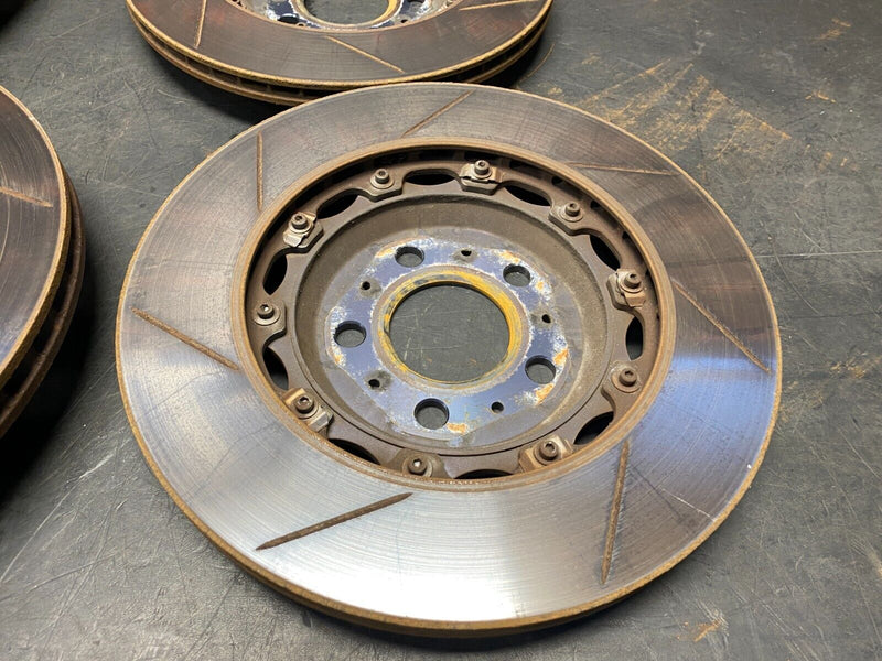 2019 TESLA MODEL 3 PERFORMANCE MOUNTAINPASS 2 PIECE BRAKE ROTORS FRONT REAR SET