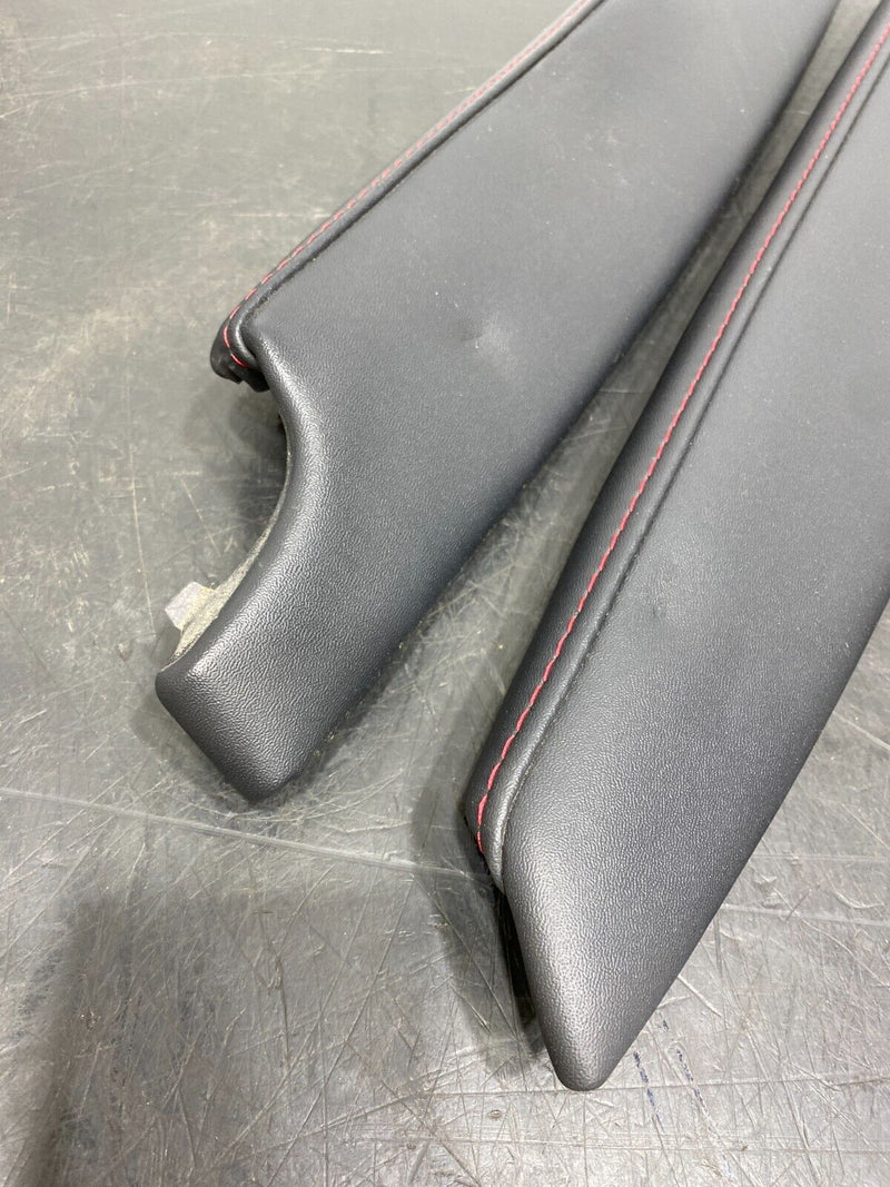 2017 SUBARU BRZ FRS 86 OEM DOOR PANEL ARM REST PAIR DR PS RED STITCH USED