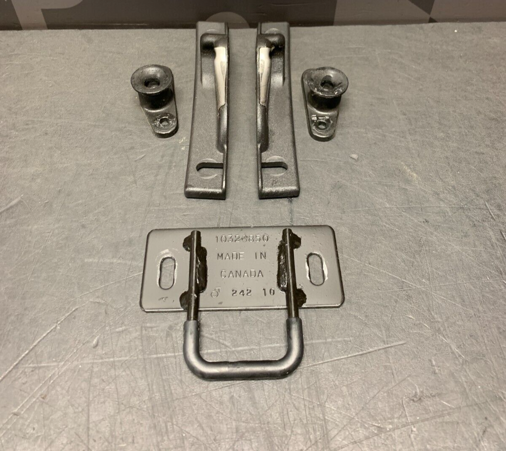 2012 CORVETTE C6 CENTENNIAL OEM TARGA TOP STRIKER BRACKETS USED