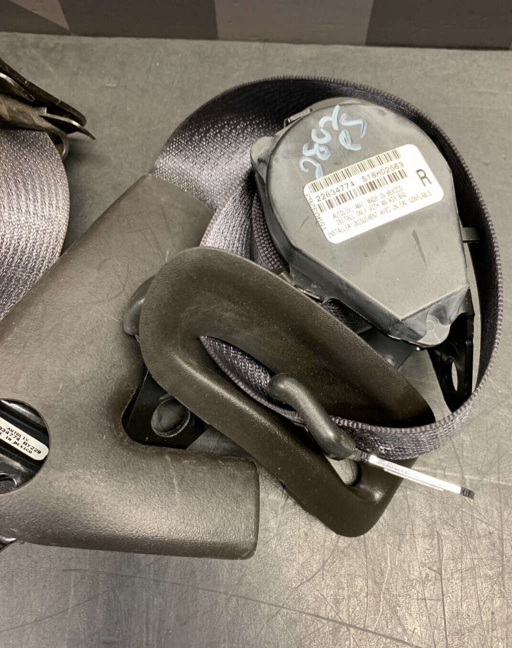 2012 CORVETTE C6 CENTENNIAL OEM SEAT BELTS PAIR FRONT USED