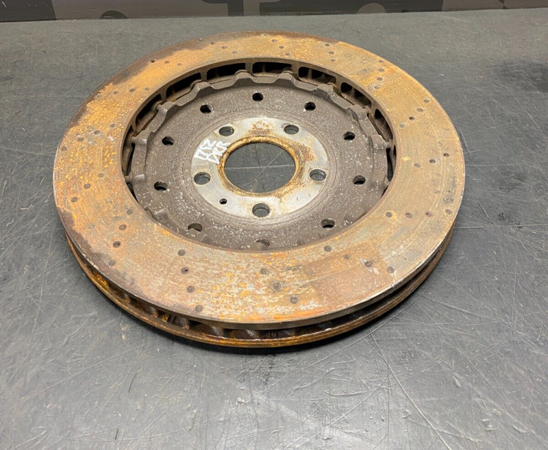 2012 AUDI R8 V10 OEM COUPE OEM DRVIER REAR STEEL BRAKE ROTOR **VERY NEW**