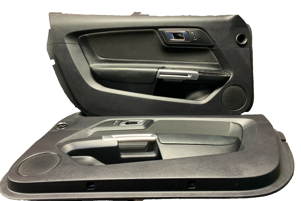 2015 FORD MUSTANG GT OEM DRIVER PASSENGER BLACK DOOR PANELS