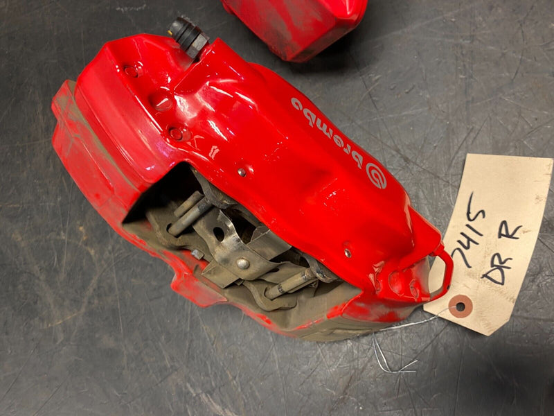 2018 DODGE CHALLENGER HELLCAT OEM RED BREMBO BRAKE CALIPER SET FRONT REAR USED