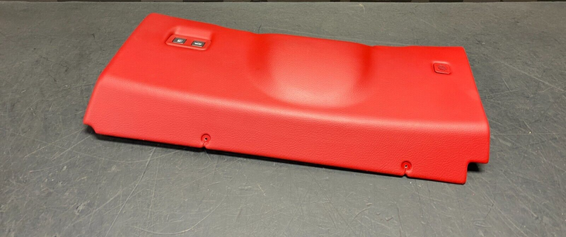 2005 CORVETTE C6 OEM COBALT RED DRIVER LH LOWER KNEE PANEL TRIM PAD USED