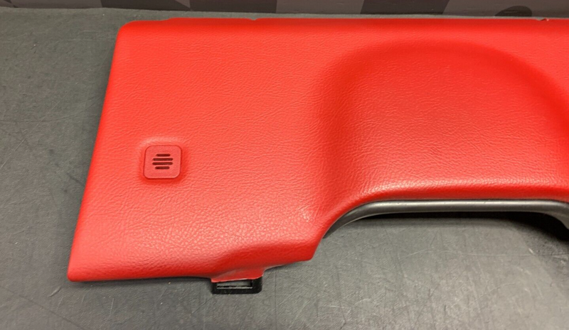 2008 CORVETTE C6 OEM RED DRIVER LOWER DASH KNEE PANEL