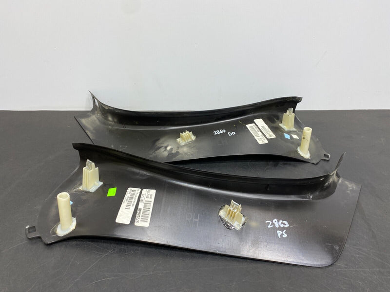 2009 CHEVY CORVETTE C6 OEM INTERIOR TRIM PANEL B PILLAR TRIM PAIR USED