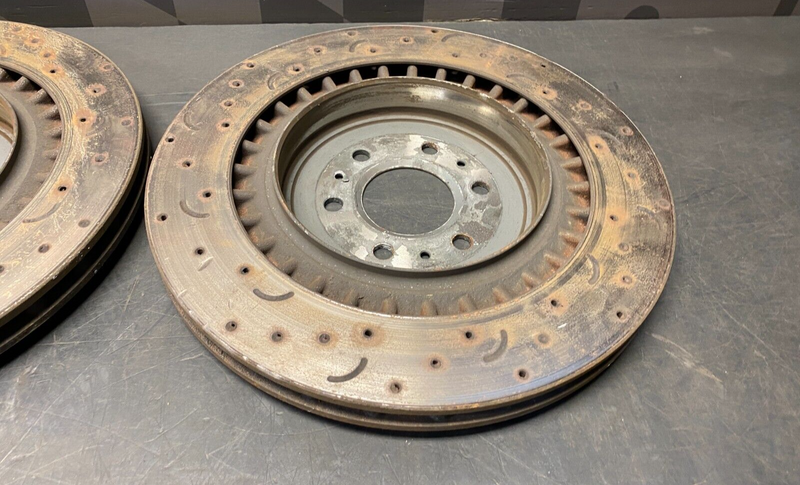 2005 CADILLAC CTS V CTS-V DRILLED AND SLOTTED BRAKE ROTORS SET OF 4 USED