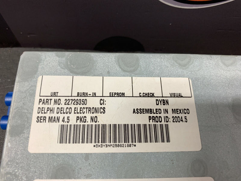 2005 CORVETTE C6 OEM 22729350 XM SATELLITE RADIO MODULE