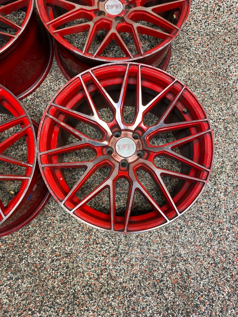 2010 CAMARO SS F1R WHEELS F103 CANDY RED 18x9.5  SET OF 4 USED