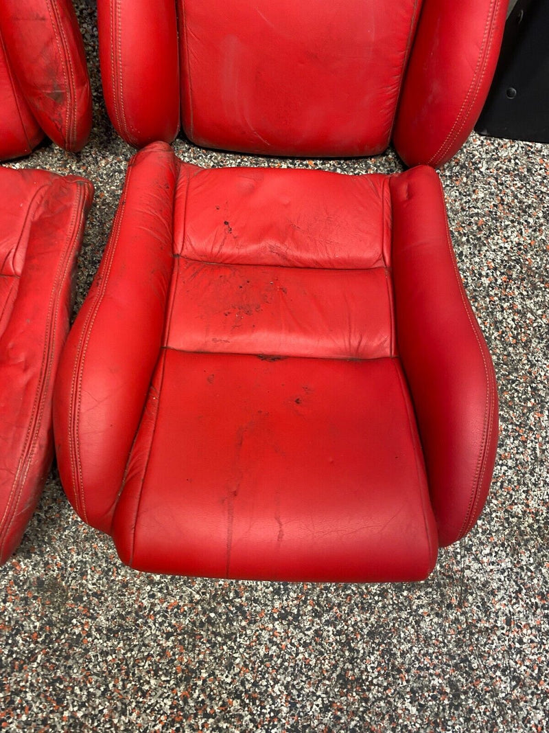 1996 DODGE VIPER RT/10 OEM SEAT FOAM WITH COVERS RED RECOVERED USED **READ**