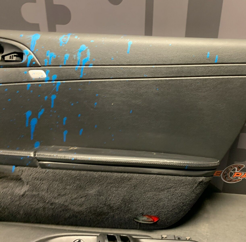2006 PORSCHE CAYMAN S 987 OEM BLACK DOOR PANELS -PAINT DAMAGE-