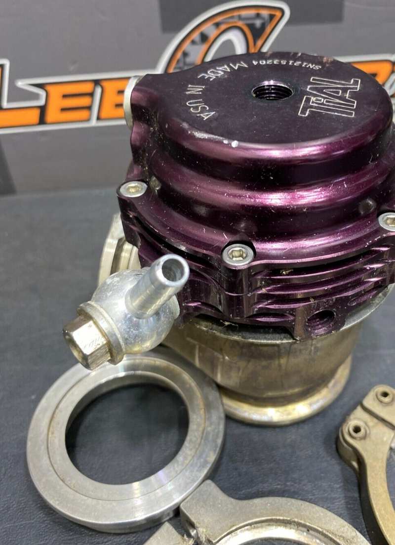 2008 EVOLUTION X EVO 10 TIAL 38MM MVS WASTEGATE PURPLE WITH CLAMPS AND INLET