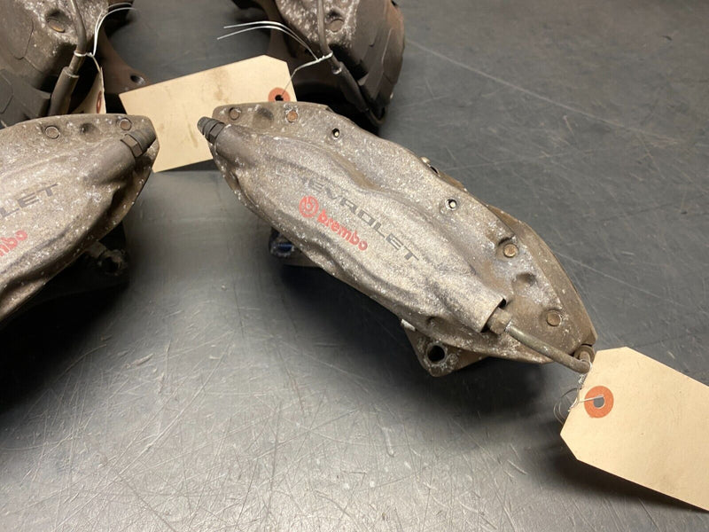 2010 CHEVROLET CAMARO SS OEM BREMBO BRAKE CALIPER SET FRONT REAR CALIPERS USED