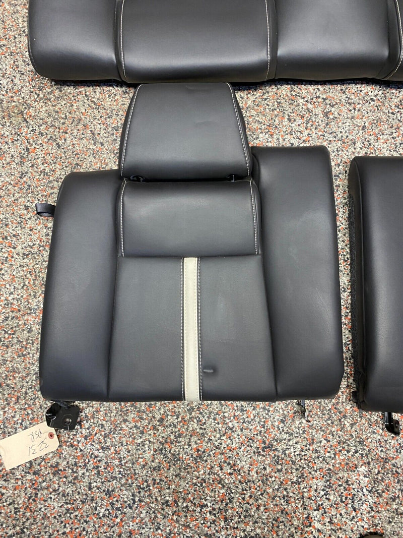 2014 FORD MUSTANG GT OEM REAR SEATS BACKREST BOTTOM WHITE STRIPE!