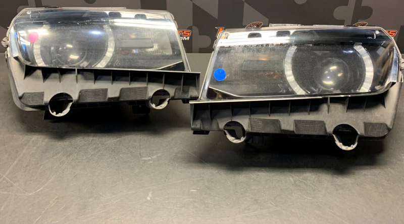 2014 CAMARO SS CONVERTIBLE OEM DRIVER PASSENGER HID BLACK HOUSING HEADLIGHTS