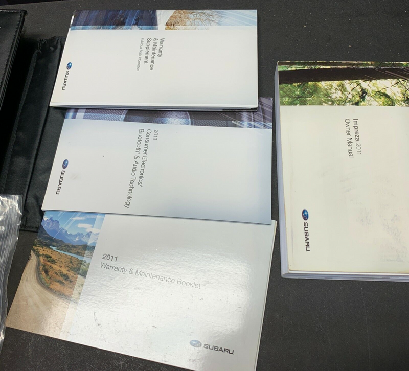 2011 SUBARU WRX STI OEM OWNERS MANUAL SET