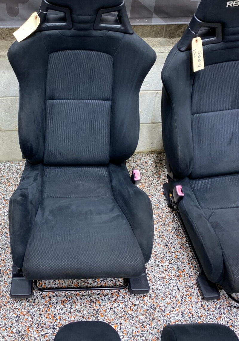 2008 MITSUBISHI EVOLUTION X EVO X OEM RECARO FRONT AND REAR SEAT SET NICE!! USED