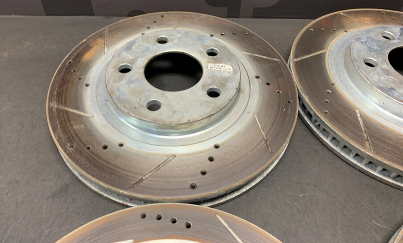 2000 PONTIAC FIREBIRD AFTERMARKET DRILLED SLOTTED FRONT REAR BRAKES BRAKE ROTORS