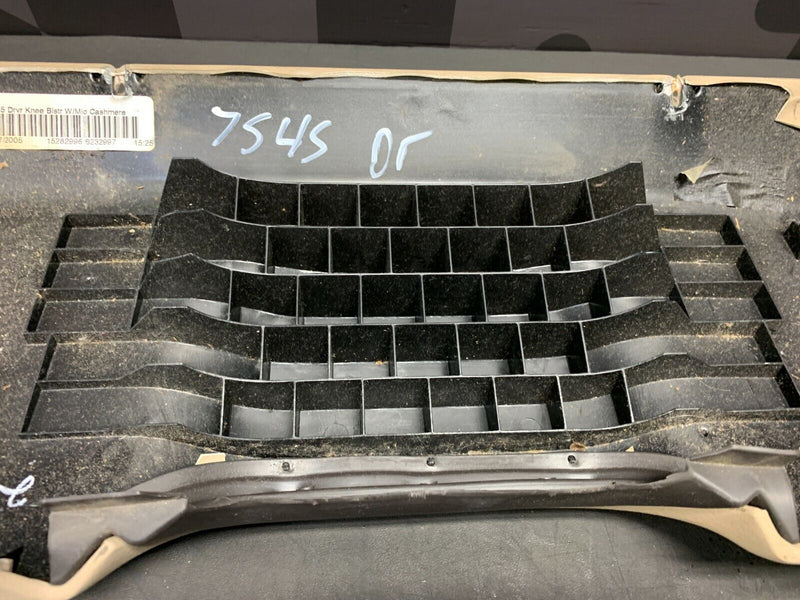 2005 CORVETTE C6 OEM TAN DRIVE KNEE PANEL W/ SWITCHES