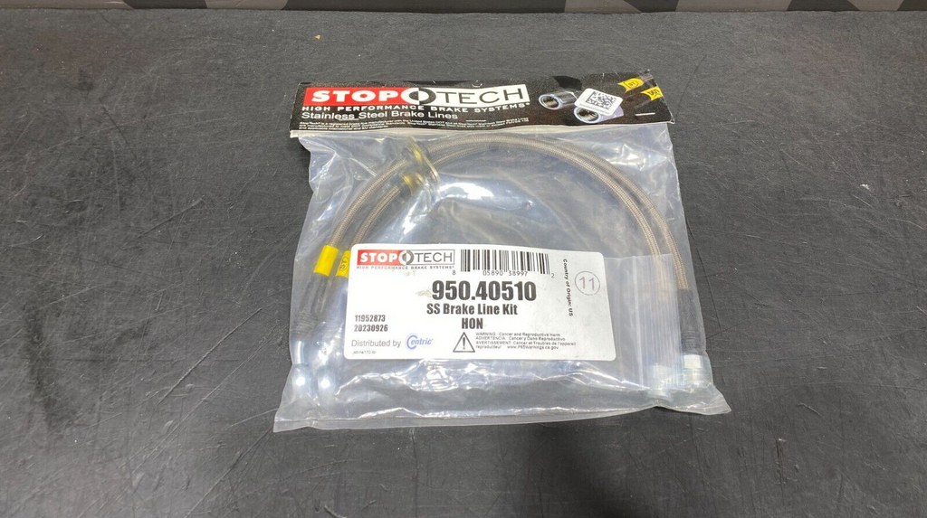 2007 HONDA S2000 STOPTECH REAR BRAIDED BRAKE LINES 950.40510 NEW**