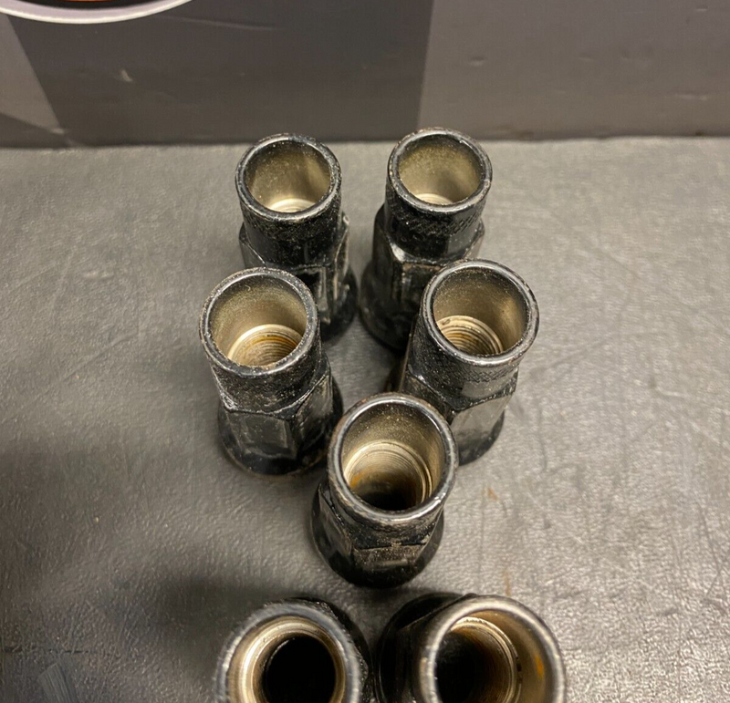 1998 NISSAN 240SX AFTERMARKET OPENED END BLACK LUG NUT SET OF (20) USED