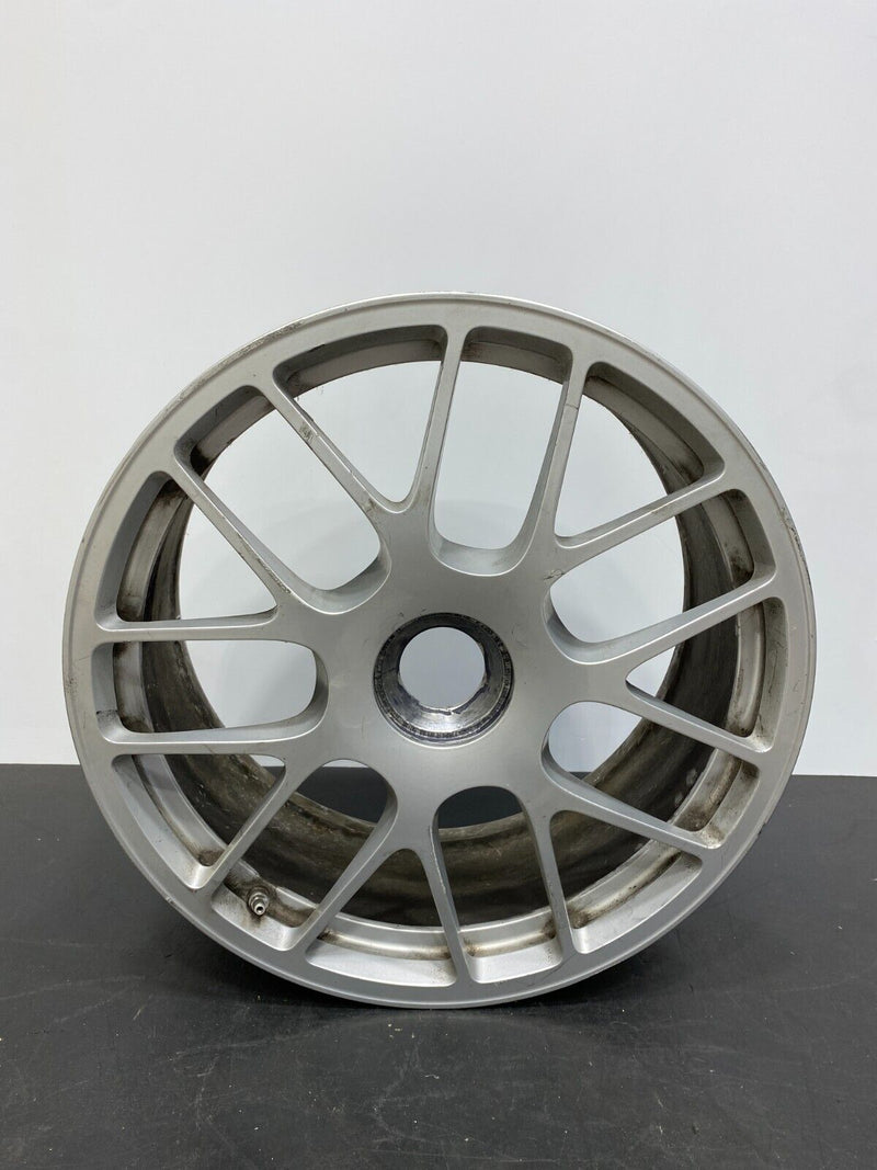 2011 PORSCHE 911 TURBO S 997.2 OEM CENTERLOCK FRONT WHEEL 19x8.5 +56 SILVER USED