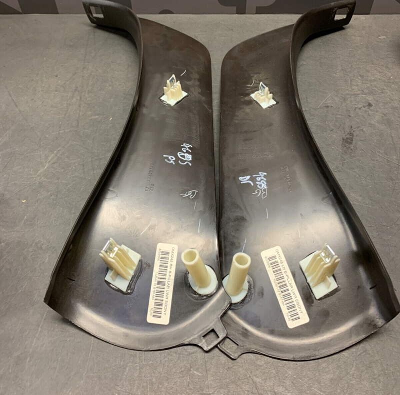 2007 CORVETTE C6 OEM REAR LOWER DRIVER PASSENGER SIDE PILLAR LOWER REAR PANELS