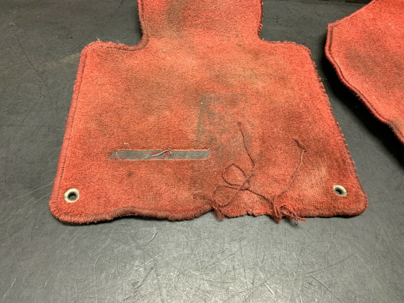 2002 HONDA S2000 AP1 OEM RED FLOOR MATS -ROUGH SHAPE-