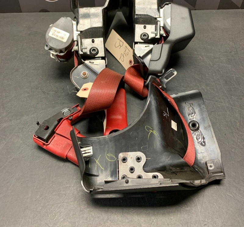 2008 CORVETTE C6 CONVERTIBLE OEM RED SEAT BELTS