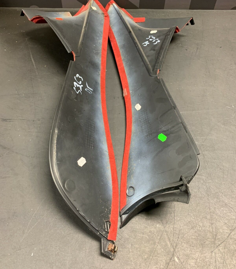2004 PONTIAC GTO OEM RED SUEDE CENTER CONSOLE SIDE TRIM PANELS