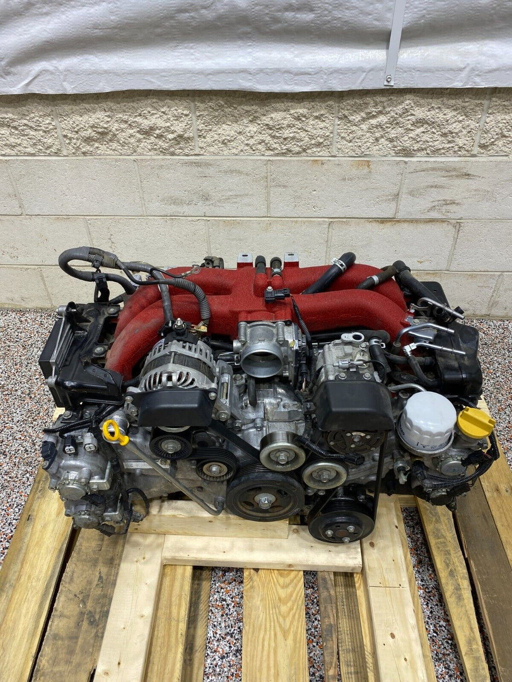 2017 SUBARU BRZ OEM RED TOP FA20 ENGINE 2.0L LONGBLOCK PULLOUT ENGINE -TESTED-