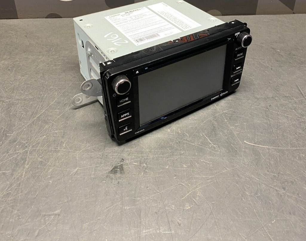 2017 SUBARU BRZ OEM RADIO HEAD UNIT CD CHANGER PIANO BLACK FACE USED