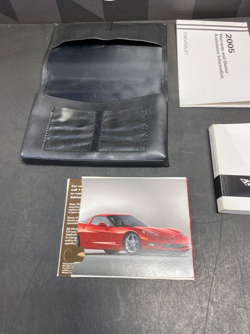 2005 CORVETTE C6 OEM OWNER MANUAL WITH LEATHER CASE USED