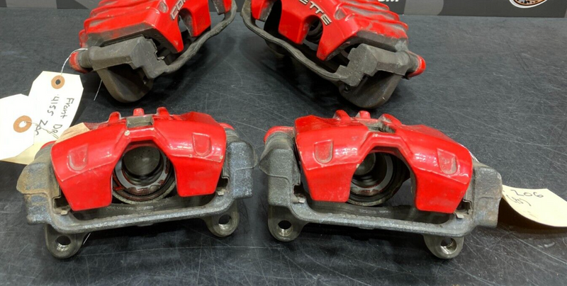 2001 CORVETTE C5 Z06 OEM BRAKE CALIPER SET FRONT REAR RED CALIPERS USED 41K MILE