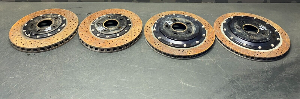 2003 CORVETTE C5Z06 OEM  ERADISPEED 2 PIECE BRAKE ROTORS SET FRONT REAR USED