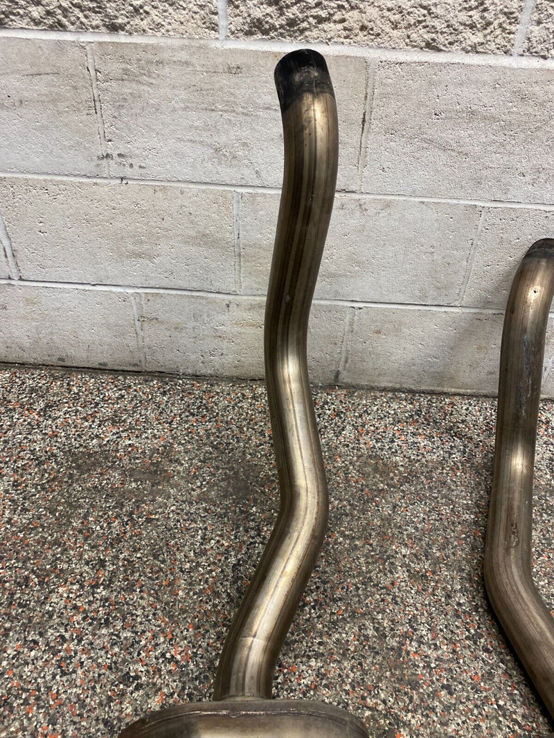 2005 CORVETTE C6 CORSA CATBACK EXHAUST QUAD TIPS USED **SEE PICS, MINOR DAMAGE**