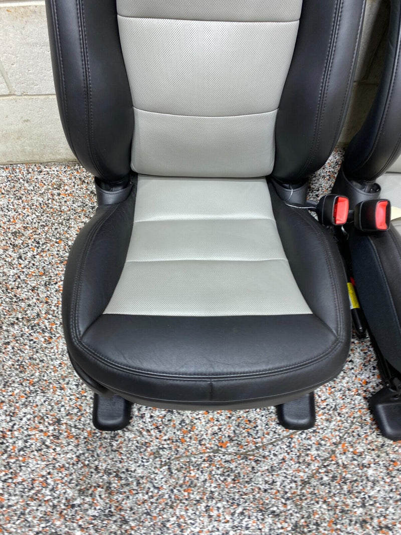 2012 CORVETTE C6 GRANDSPORT OEM BLACK LEATHER FRONT SEATS