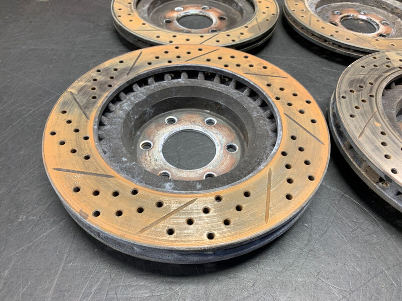 1998 DODGE VIPER GTS DRILLED AND SLOTTED BRAKE ROTORS SET OF (4) NICE!!